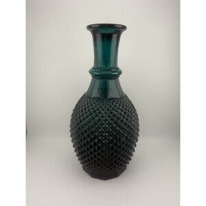 Vintage MCM Empoli Blue Glass Decanter SW MISSING STOPPER